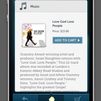 JOM iPhone App Single Music Page